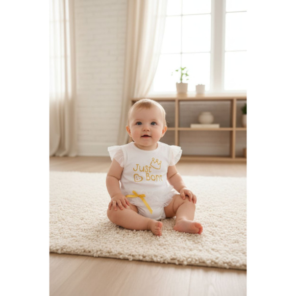 New Baby Girl Just Born Tutu Bodysuit Size 0 to 3 months - Picture 2 of 3